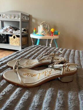 Sam Edelman Light Blue Strappy Block Heel Sandals